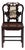 Shanghai Deco Marble Back Chair, C. 1930 For Sale