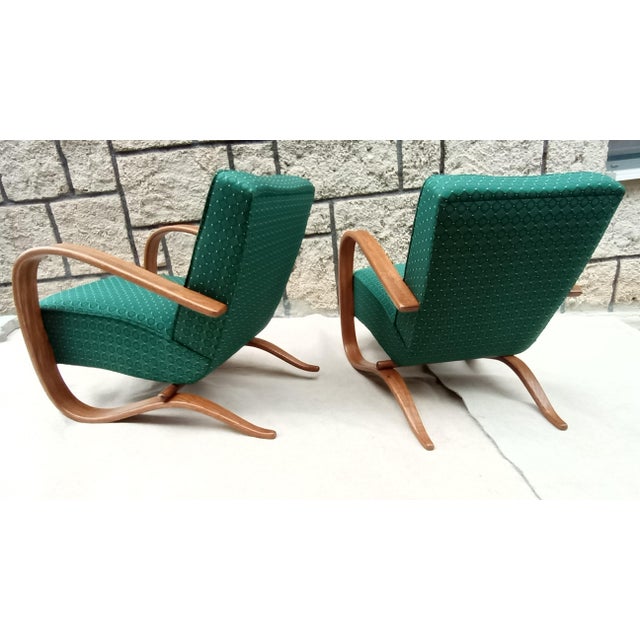 H-269 Armchairs by Jindrich Halabala for Up Zavody, 1930s, Set of 2 For Sale - Image 12 of 14