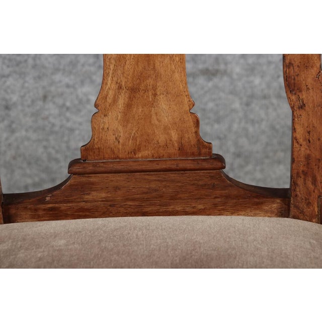 Brown Antique Baroque Chairs in Walnut, 1800, Set of 2 For Sale - Image 8 of 18