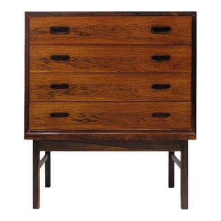 Mid 20th Century Danish Rosewood Petite Chest of Drawers For Sale