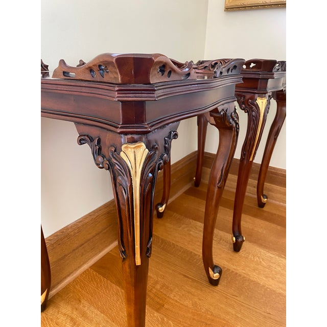 Two Mahogany Side Tables For Sale In Detroit - Image 6 of 12