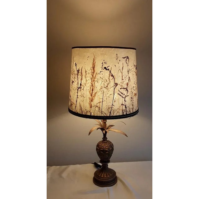 1990s Vintage Pineapple Lamp in Plastic and Metal, 1990s For Sale - Image 5 of 7