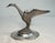 Silver Antique Silverplate Swan Bird Brandy Glass Warmer Table Top Oil Lamp Heater For Sale - Image 8 of 12