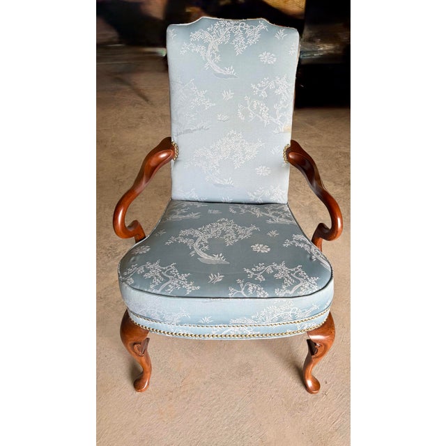 Mid 20th Century Louis XV Style Chinoiserie Accent Chair For Sale - Image 10 of 12