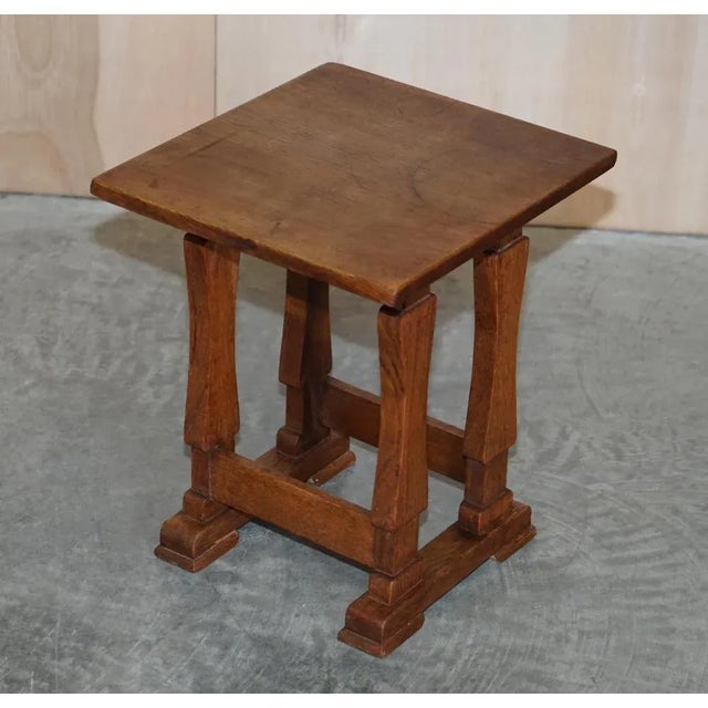 English Oak Nesting Occasional Tables, Set of 3 For Sale - Image 15 of 17
