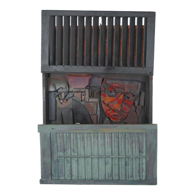 City Cat & His Man Assemblage by "Zev" by Daniel Albert Harris For Sale