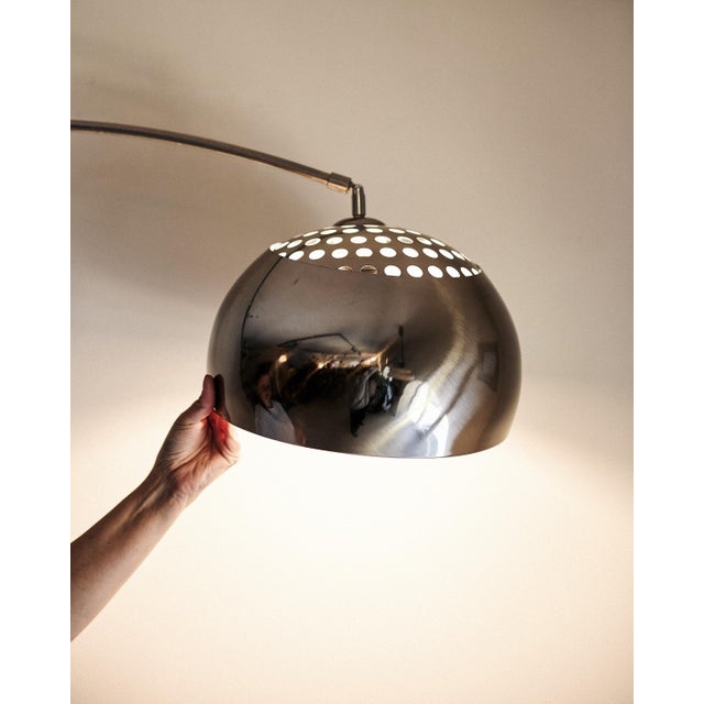 Metal Italian Floor Lamp with Marble, 1970s For Sale - Image 7 of 8