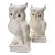 Vintage Ceramic Owl Bookends-A Pair For Sale