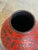 Large Red and Black Ceramic Floor Vase Mid-Century Modern For Sale - Image 4 of 10