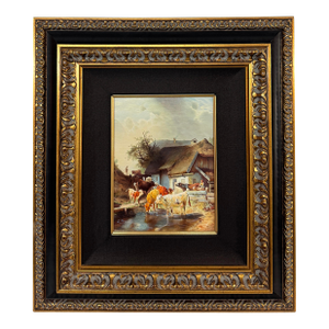 Jaggu Prasad Realist Master Oil on Board Original Painting, Signed