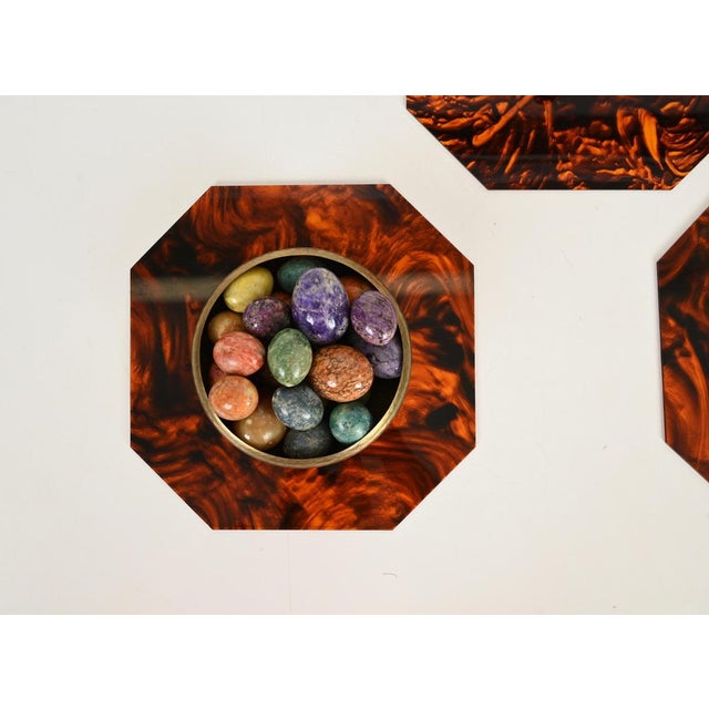 Italian Charger Plates in Acrylic Tortoiseshell Effect from Dior, 1970s, Set of 6 For Sale - Image 14 of 17