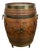 Vintage French Style Barrel Drink Cabinet in Oak For Sale