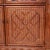 Burnt Orange Carved Wood, Grasscloth, and Pen Shell Sideboard or Buffet For Sale - Image 8 of 11