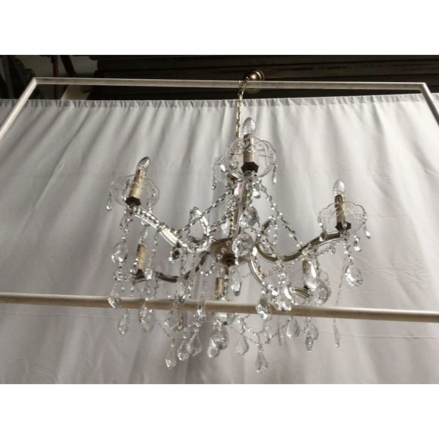Crystal Chandelier, 1950s For Sale - Image 17 of 18