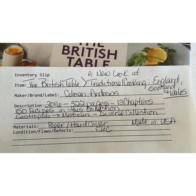The British Table: A New Look at the Traditional Cooking of England, Scotland, and Wales by Colman Andrews offers a...