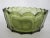 Mid-Century Modern Fostoria Coin Glass Green Liberty Bell Scalloped Bowl Dish For Sale - Image 3 of 11