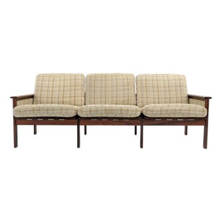 Illum Wikkelsø “Capella” Three Seater Sofa in Rosewood, 1950 For Sale