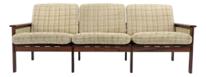 Illum Wikkelsø “Capella” Three Seater Sofa in Rosewood, 1950