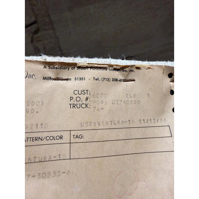 Pair of Parsons Chairs Attributed to Milo Baughman Post Modern For Sale - Image 10 of 14