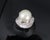 Late 20th Century Rare 18mm South Seas Pearl & 3.63ct Diamond Platinum Ring, 32gr Size 5.75 For Sale - Image 15 of 18