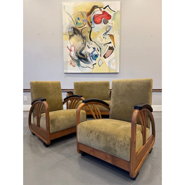 1930s Art Deco Loveseat & Pair of Chairs For Sale - Image 13 of 18