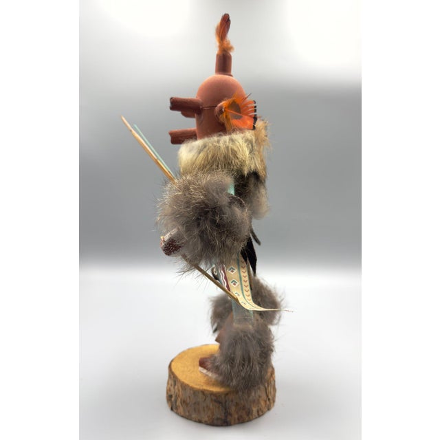 Vibrant Hand-Carved Navajo Masthead Kachina Doll (Approx. 11" H) - Gilbert Ortega Gallery This is a vibrant handmade...