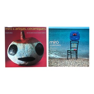 Joan Miro Hardcover Art Books Ceramiques Sculptures- Set of 2 For Sale