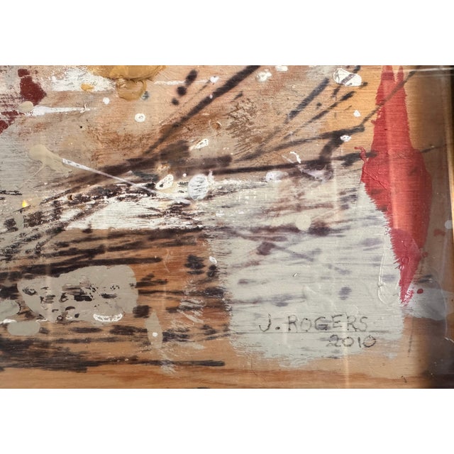 Assemblage on Layered Plywood, Mixed Media Painting by J. Rogers 2010 For Sale In Austin - Image 6 of 13