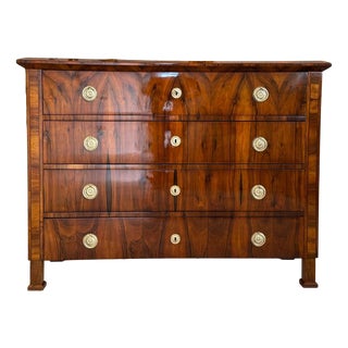 Biedermeier Chest of Drawers in Walnut For Sale