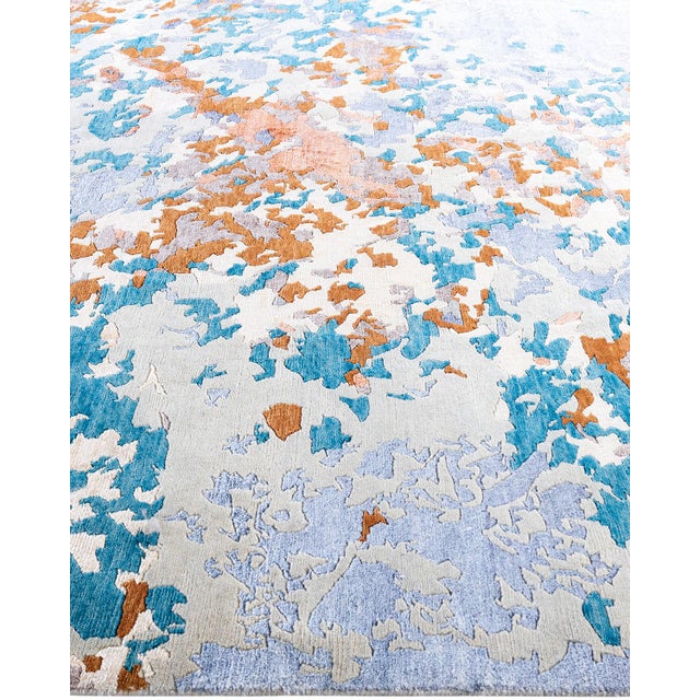 Solo Rugs Modern, One-of-a-Kind Hand-Knotted Area Rug - Gray, 8' 3" x 10' 2" For Sale - Image 4 of 8
