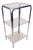 Vintage Chrome Shelving Unit with Glass Shelves, 1970s For Sale