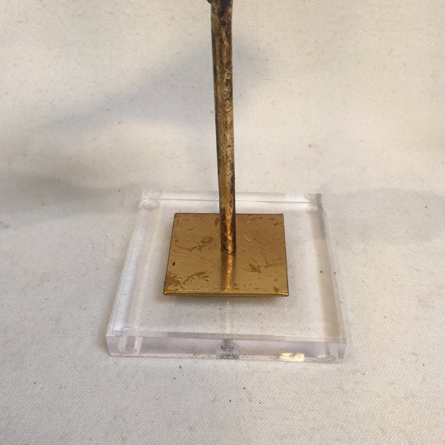 Birdies on Glass Stand - a Pair For Sale In Sacramento - Image 6 of 7