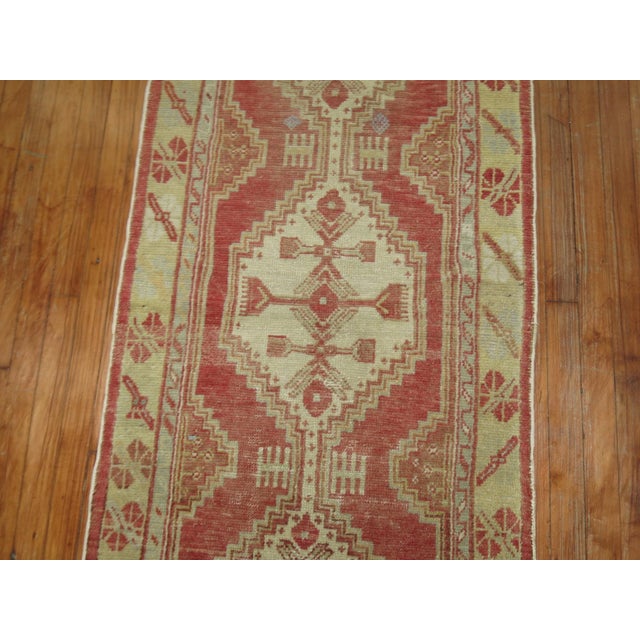 Vintage Turkish Oushak Runner For Sale In New York - Image 6 of 7