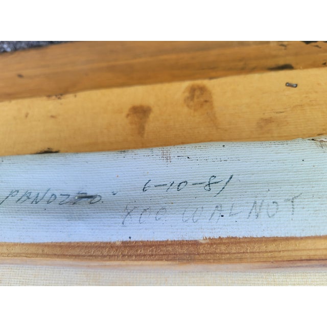 1980s Vintage Hand Painted Oil on Canvas Tiger Framed Wall Art For Sale - Image 5 of 8