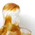 Enhance your home decor with this Murano glass female bust sculpture: elegant shapes in amber and crystal, all on a black...