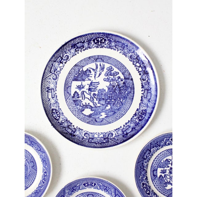 Vintage Blue Willow Plates Set of 6 Chairish