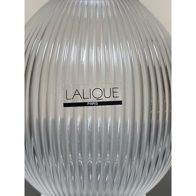 Glass Contemporary Lalique Langeais Crystal Decanter For Sale - Image 7 of 12