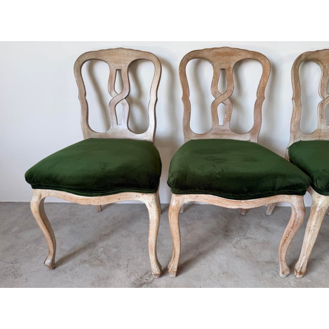 Wood Vintage French Country Rococo-Style Drop-Leaf Dining Set – 5 Pieces For Sale - Image 7 of 16