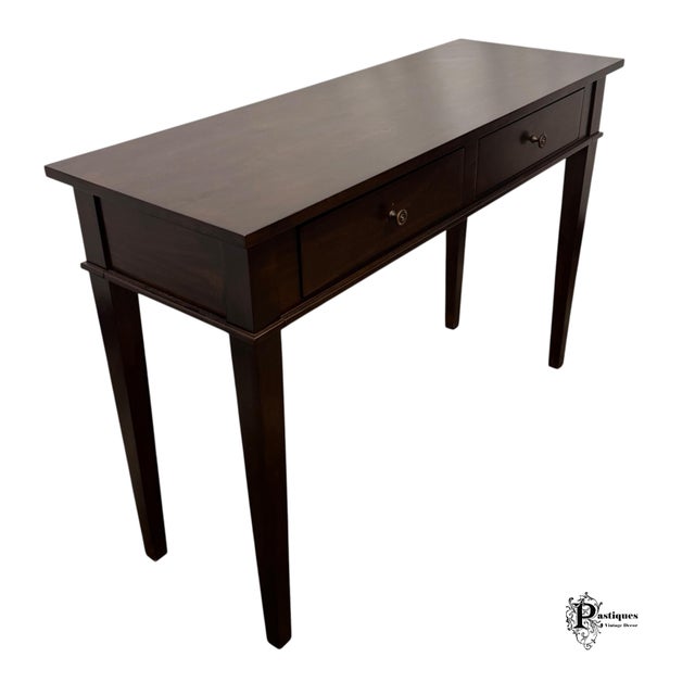 Wood Vintage Transitional Style Console Table For Sale - Image 7 of 10