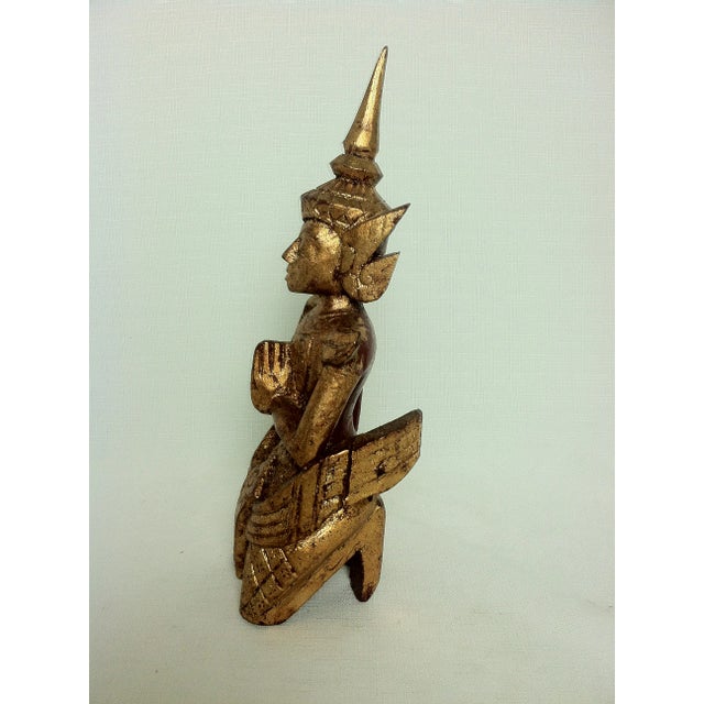 Early 20th Century Thai Giltwood Buddha For Sale - Image 4 of 8