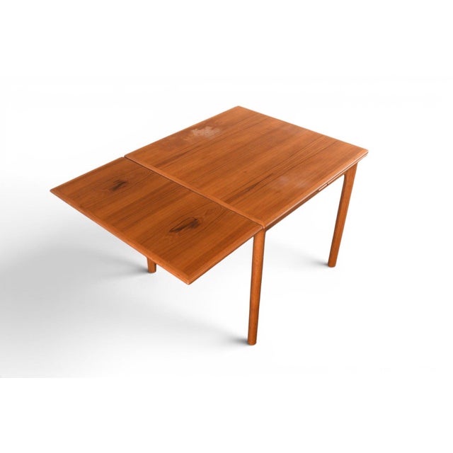 Ansager Møbler Square Teak Draw Leaf Dining Table | Danish Modern 1960s For Sale - Image 9 of 11