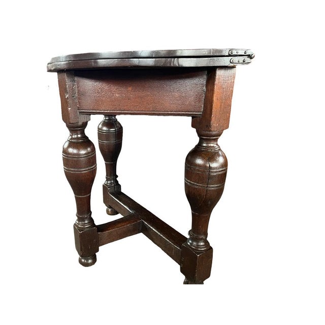 18th Century Dutch Drop-Leaf Table For Sale - Image 4 of 14