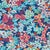 Harlequin Wildflower Meadow Wallpaper in Lapis/Carnelian/Aquamarine For Sale