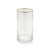Update your glassware collection with the classic and simple Optic Highball Glasses. Featuring clear glass with gold rim,...