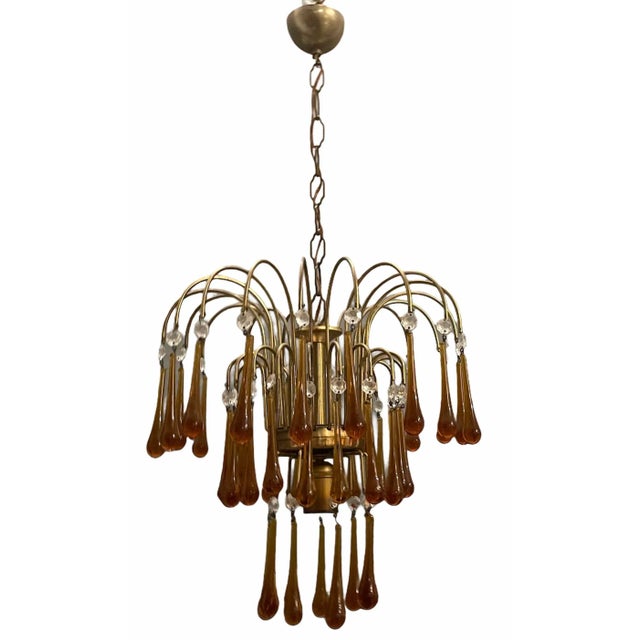 Murano Glass Waterfall Chandelier, 1960s For Sale - Image 7 of 7