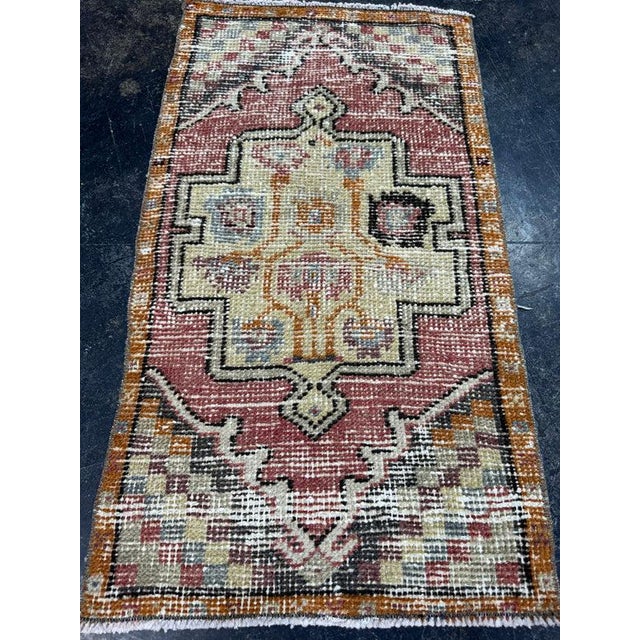Contemporary Turkish Yastik Rug 1'7" x 2'10" For Sale - Image 3 of 5