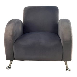 1970s Upholstered Postmodern Chair For Sale
