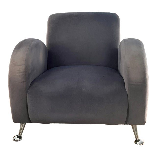1970s Upholstered Postmodern Chair For Sale