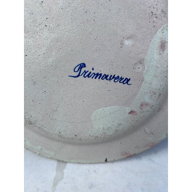 Primavera French Art Deco Parrot Plate Primavera For Sale - Image 4 of 5