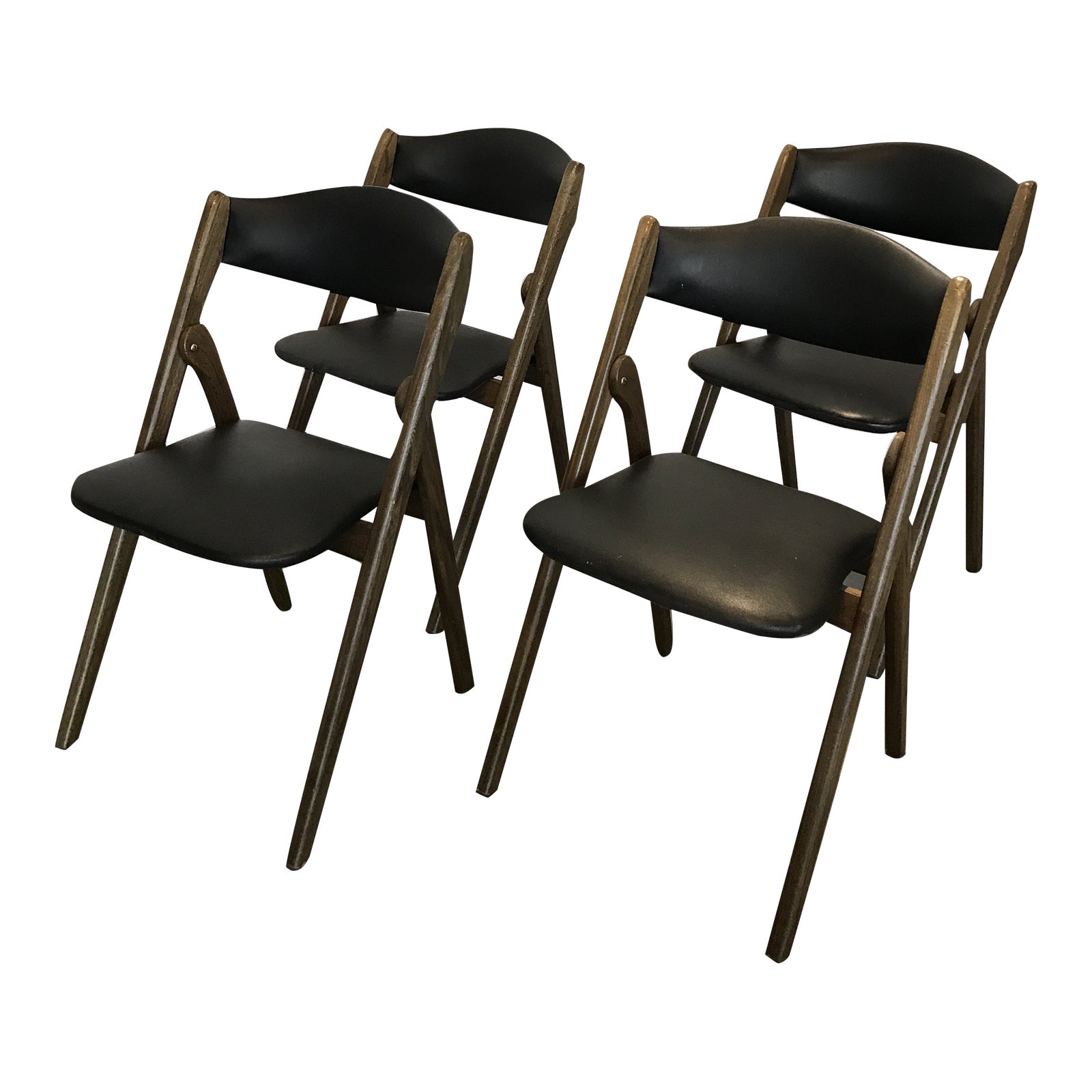 MidCentury Folding Wonderfold Chairs Set of 4 Chairish